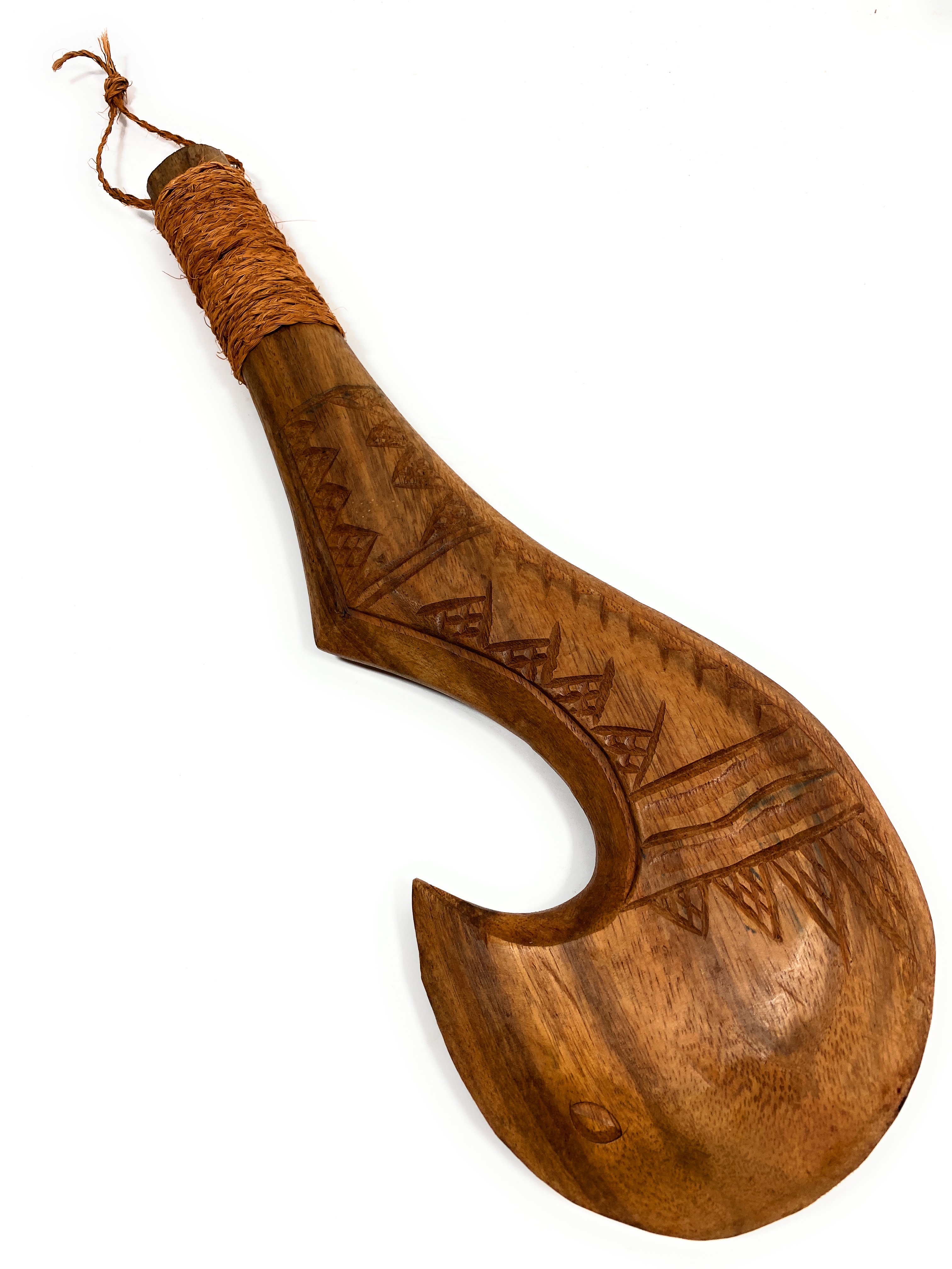 Fish Hook Moana Fijian Club 16 inch - Decorative Artifact | #bla605740 Fish Hook Moana Fijian Club 16 inch - Decorative Artifact | #bla605740
